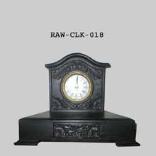 Wooden Hancarved Clock