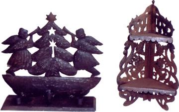 wooden corner racks