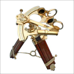 Nautical Sextant with Stand