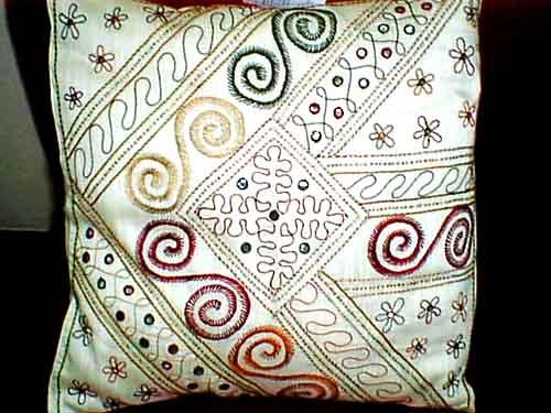 Aari Work & Bead Work Cushion Cover