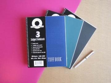 3 Subject Tuff Books