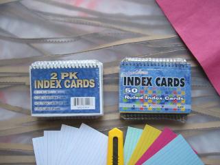 Index Cards- White and Ruled