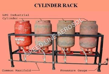 LPG Gas Cylinder Storage Rack By SPEED LINE AEROSOL