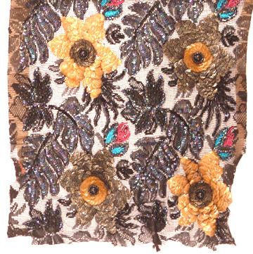 EMBRIODERED SAMPLE- CLUSTERED SEQUINCES