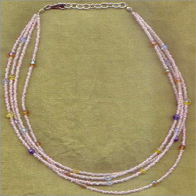Plastic-Glass Bead necklace