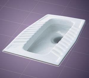 Indian Pan - Ceramic, 15x12x5 inches, White | Comfortable, Durable, Easy Cleaning, Space Saving, Water Efficient, 1-Year Warranty