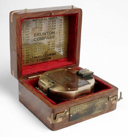 Brunton Compass in W ooden Box