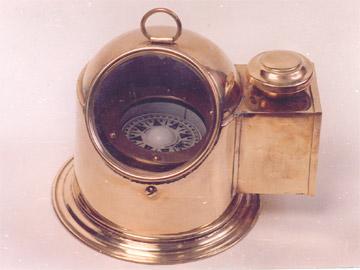 Brass Helmet with Compass