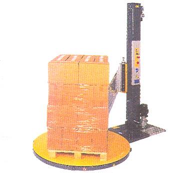 Semi automatic strech wrapping machine