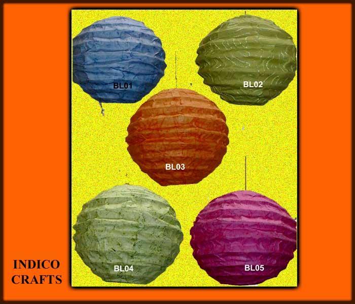 Paper crafted Ball Lamps