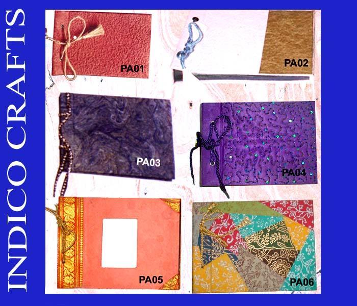 Photoalbums - Handmade Paper, Various Sizes, Purple Ribbon Tie | Elegant, Durable, Memory Preserving