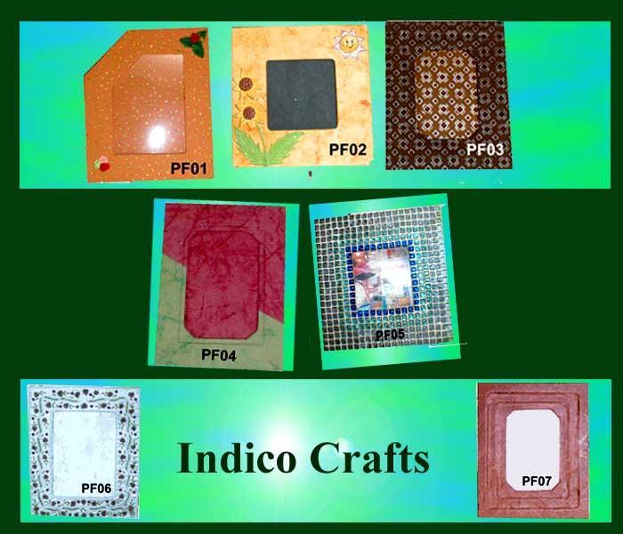 Photo Frames - Handmade Paper & Beads, Multiple Designs, Orange | Elegant, Durable, Lightweight, Customizable Size