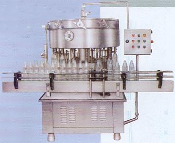 SEMI AUTOMATIC ROTARY COUNTER PRESSURE FILLING WITH LOADING & UNLOADING