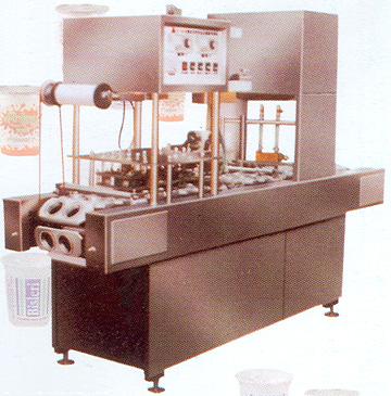 AUTOMATIC CUP/GLASS FILLING SEALING MACHINE