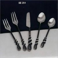 Black Powder Coated Stainless Steel Cutlery