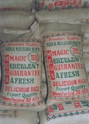 Premium Quality Mega Brand Sona Rice - 50kg.