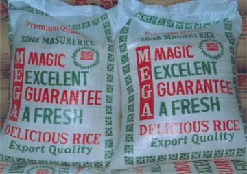 Premium Quality Mega Brand Sona Rice - 25kg.