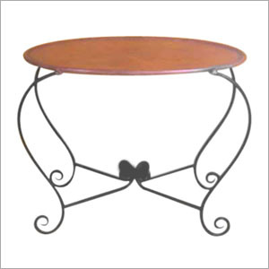 Iron Leather Tea Table