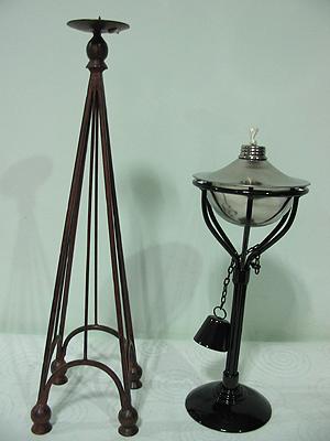Pillar Holder and Oil Lamp