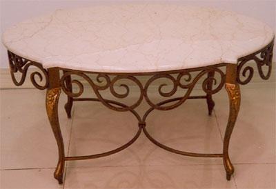 Ornamental Centre Table with Combination of Wrought Iron & Aluminum