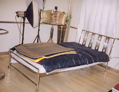 Metallic Studio Equipment and Bed
