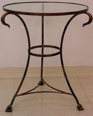 Coffee Table In Pure Copper With Swan Design