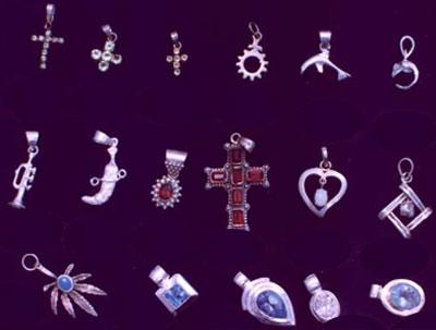 Silver Studded Pendants