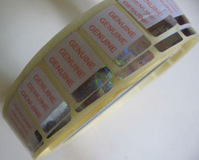 Holographic Paper Label