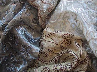 Embroidered Silk Fabric