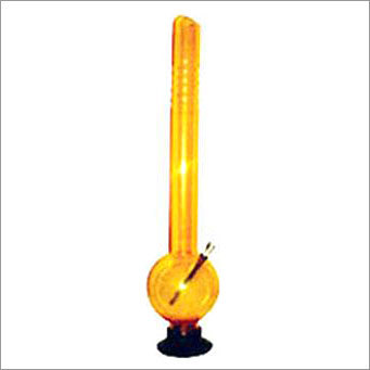 Smoking Bubbler - Acrylic, 12 Inches, Amber | Smoke Filtration, Water Cooling, Easy Cleaning