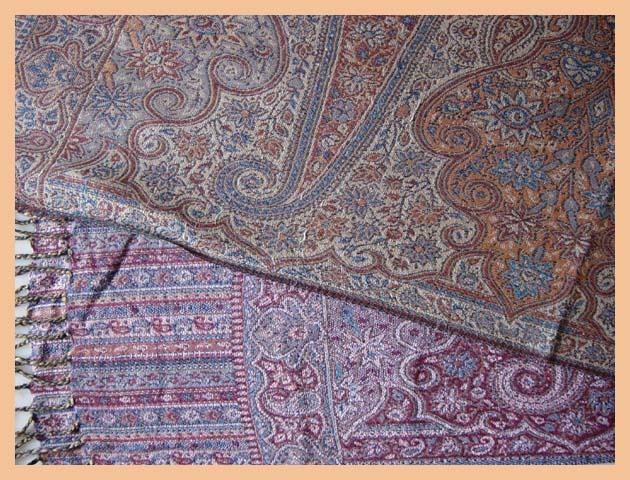 100% Viscose - Antique Jamavar (3 shuttle) Stole