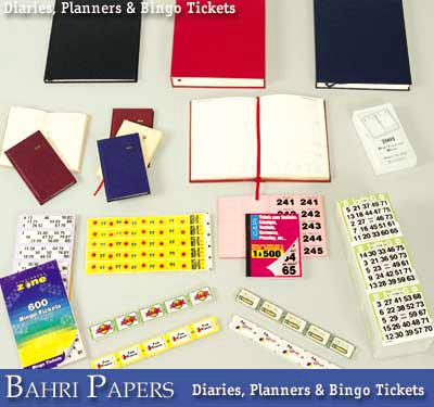 Diaries, Planners & BingoTickets