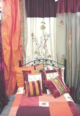 Curtain with Cushions