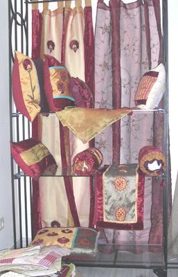 Curtain with Cushions