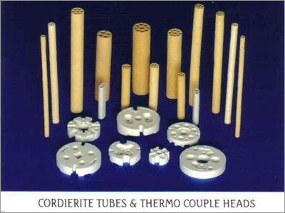 Cordierite Refractory Multi Hole Tubes & Thermocouple Heads / Beads