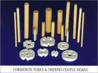 Cordierite Refractory Multi Hole  Tubes & Thermocouple Heads / Beads