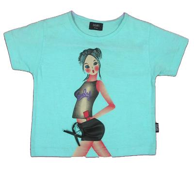 Transfers & Printings on Garments - Cotton Blend, S-XL, Aqua | Digital Print, Custom Designs, Vibrant Colors, Durable Fabrics