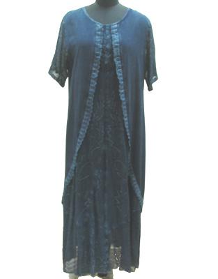Half Sleeves Long Dress