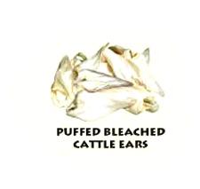 Dog Food - Puffed Bleached Cattle Ears