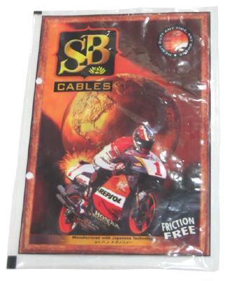 Auto Cable Bag - Plastic 15x20cm Orange, Ziplock Seal | Durable, Lightweight, Printed, Customizable