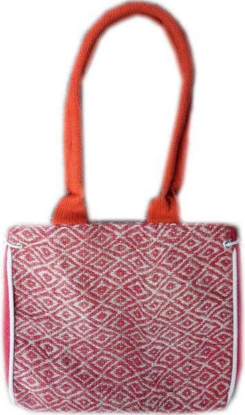 Jute Carrybags, Jute Handbags & Jute Giftbags - Jute, 12x10x5 inches, Pink | Stylish, Durable, Eco-Friendly, Lightweight, Spacious