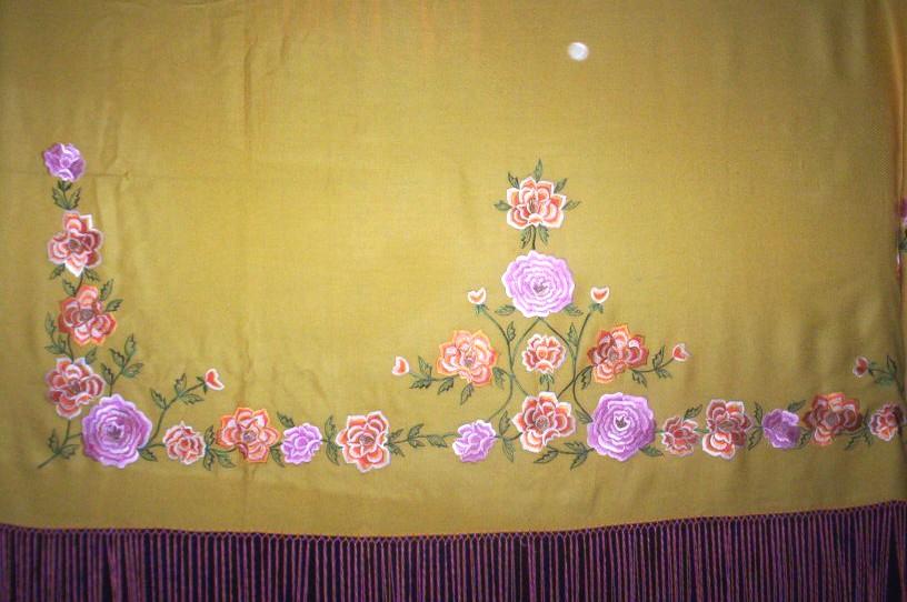 Wool Shawl (Machine Made Embroidery)