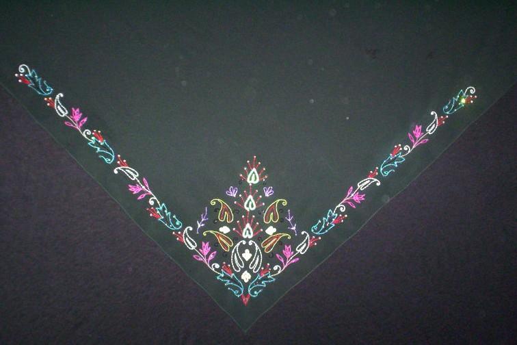 Scarf (Hand Beads Sequence work)