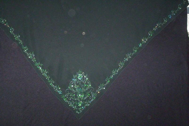 Scarf (Hand Beads Sequence work)