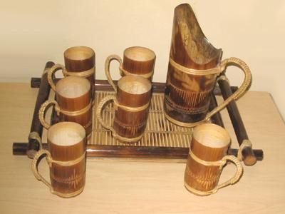 Bamboo Beer Mugs
