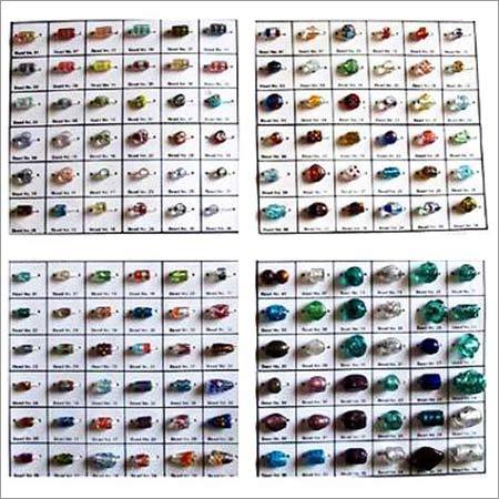 Silver Foil Glass Beads