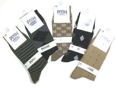 Plain Computerised Design Cotton+Lycra Spandex Socks