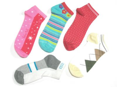 Plain Computerised Design Cotton+Lycra Spandex Socks