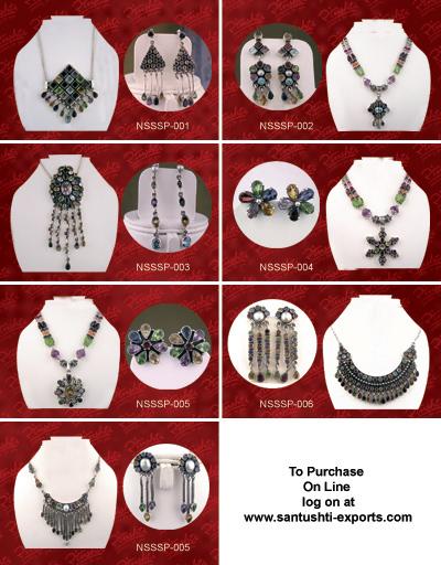 Necklace Set with Semi Precious Stones