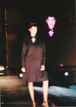 cotton/viscose satin dress & coat